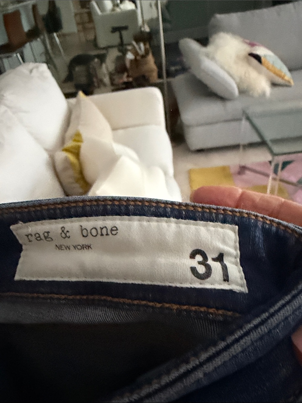 rag & bone Dark Blue Skinny Women's Jeans